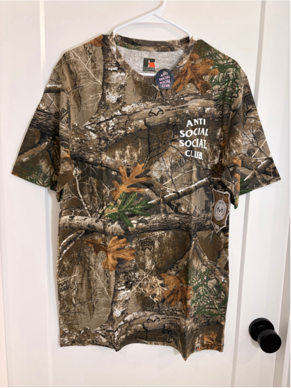Anti Social Social Club x RealTree Camo Graphic T-Shirt Medium NWT